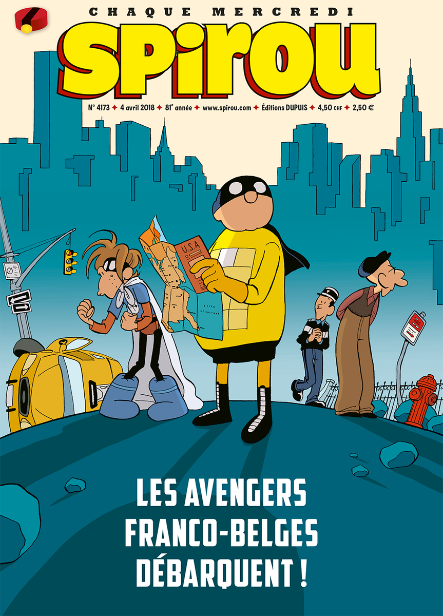 EditionsDupuis's tweet photo. #Imbattable revient dans le Journal #SPIROU pour de nouvelles aventures. Retrouvez-y aussi #Cédric, le #Marsupilami, Les #Campbell et le dernier épisode du tome 11 de #RalphAzham 😄
https://t.co/WPjojgYRGo https://t.co/n6ZvYYVUvB