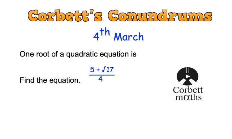 Corbettmaths tweet media
