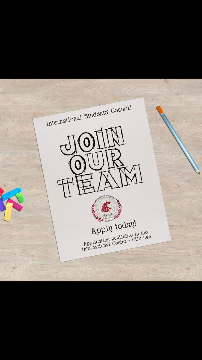 ISC_WSU's tweet image. Join the team, don’t forget to apply! Marketing, event planning, info tech positions, and more are available !!!