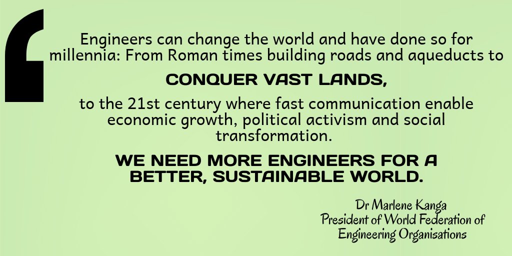 ATSE_au's tweet photo. In celebration of Global Day of the Engineer, we're sharing some thoughts on engineering from our Fellows. Here Dr Marlene Kanga explains why engineers are so important #GlobalEngineer #WhyIAmAnEngineer @wfeo https://t.co/4rmXYFwyv3