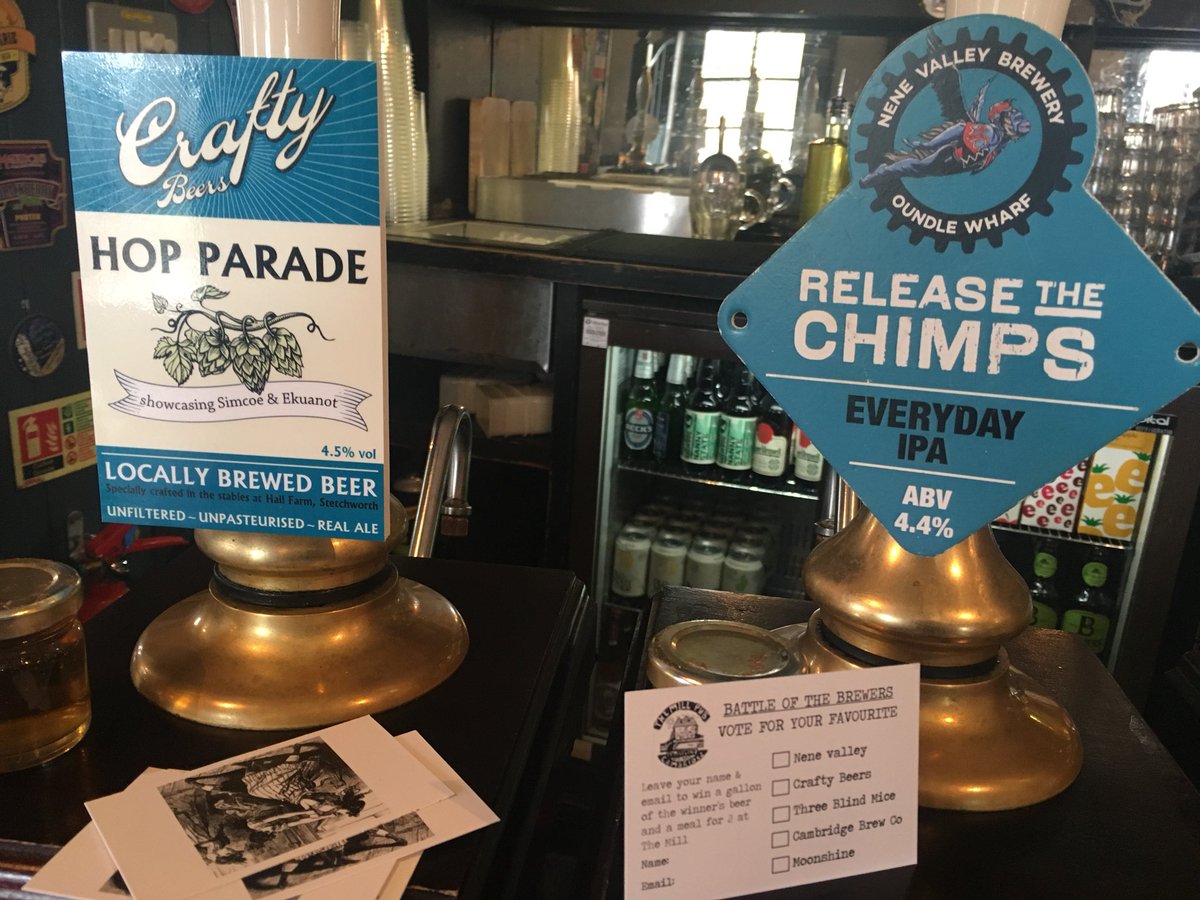camrasmith's tweet photo. Battle of the brewers in The Mill, Cambridge https://t.co/dlxVxkQT1L