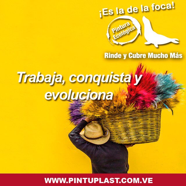 ProplasticVE's tweet photo. Cuando sientas que lo que deseas es imposible, demuestra que no lo es, trabaja, conquista y evoluciona, con esfuerzo lograras eso que te has propuesto , llena tu vida de colores junto a nosotros! Somos pinturas Proplastic! #pintura #pinturas #pinturasproplastic #ladelafoca #color https://t.co/fuGQMlP9Tv