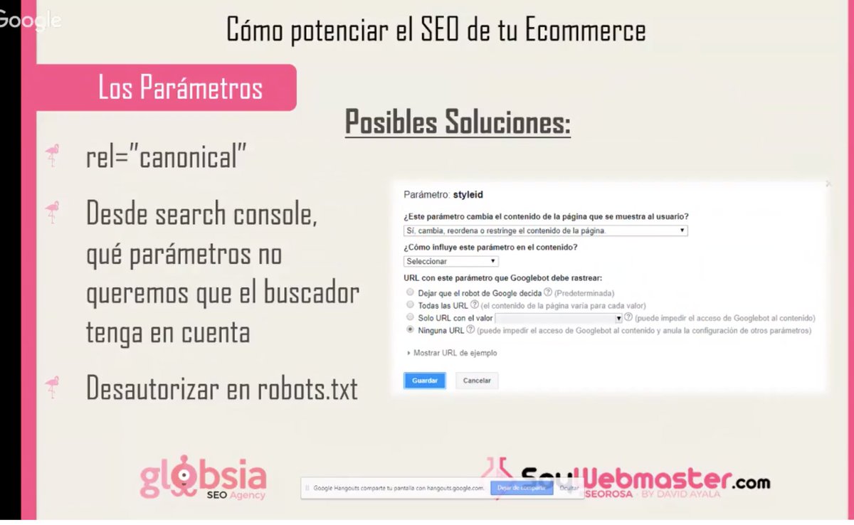 susanapavon_vg's tweet image. #posiciona18 Usar #searchConsole para evitar q indexe estos parámetros. O usar el #robottxt ... problema con GoogLe?
