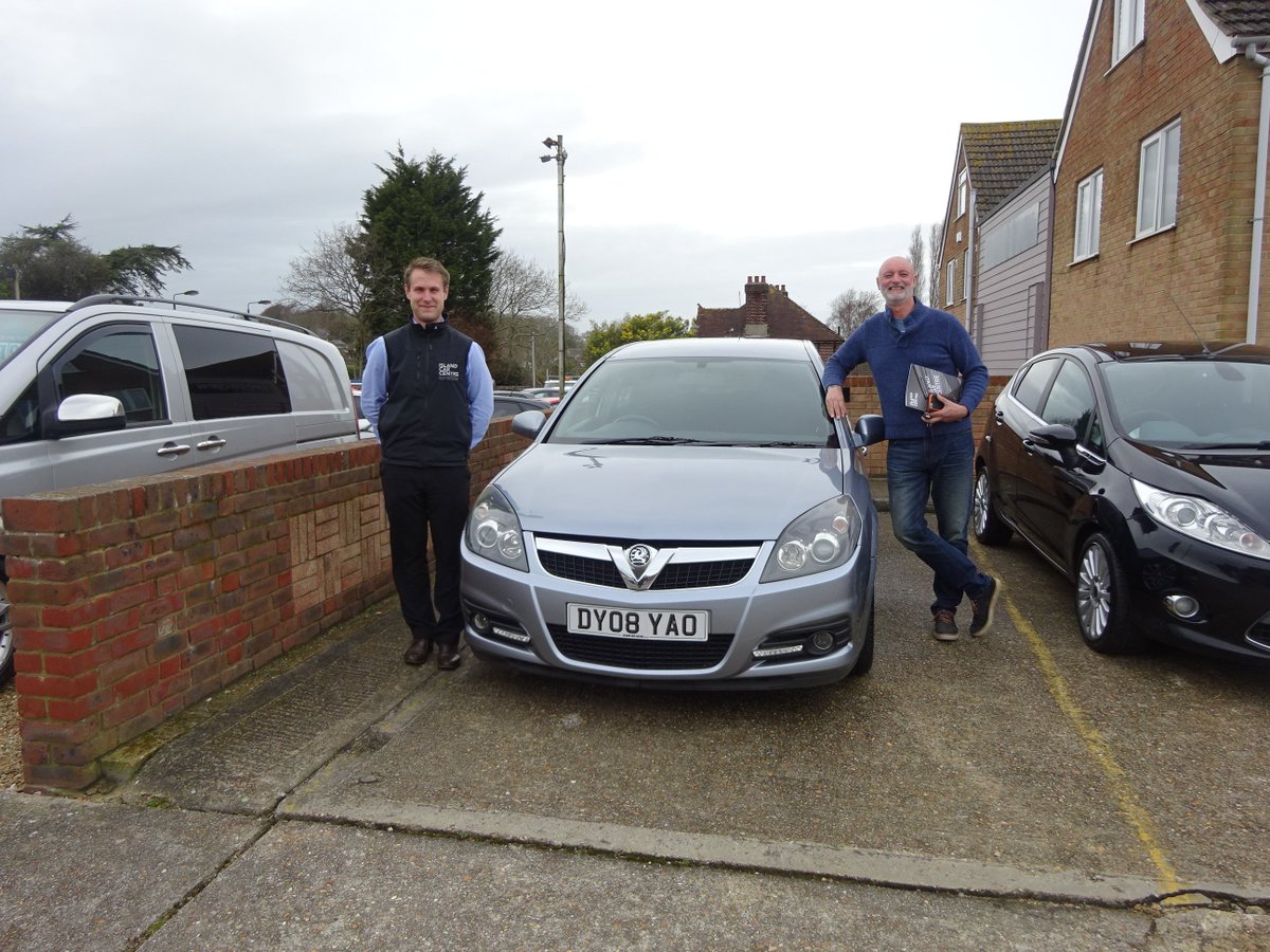 Another Satisfied customer at Island Car Centre. Thank you for your business Mark Dove. Enjoy your Vauxhall Vectra.