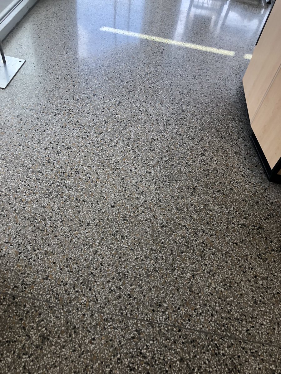 IntegrityStone1's tweet image. Terrazzo can look very nice once it is polished, but if you purchase a home that has it and carpet was covering it, there maybe stains you can never remove from the glue or liquids that sat in the pad for years.