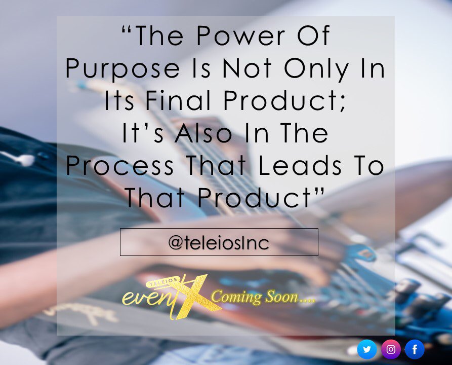 TeleiosInc's tweet photo. ...the means justifies the end... 
#TeamPerfection
#OurYearOfPurpose https://t.co/jBclhD0eBw