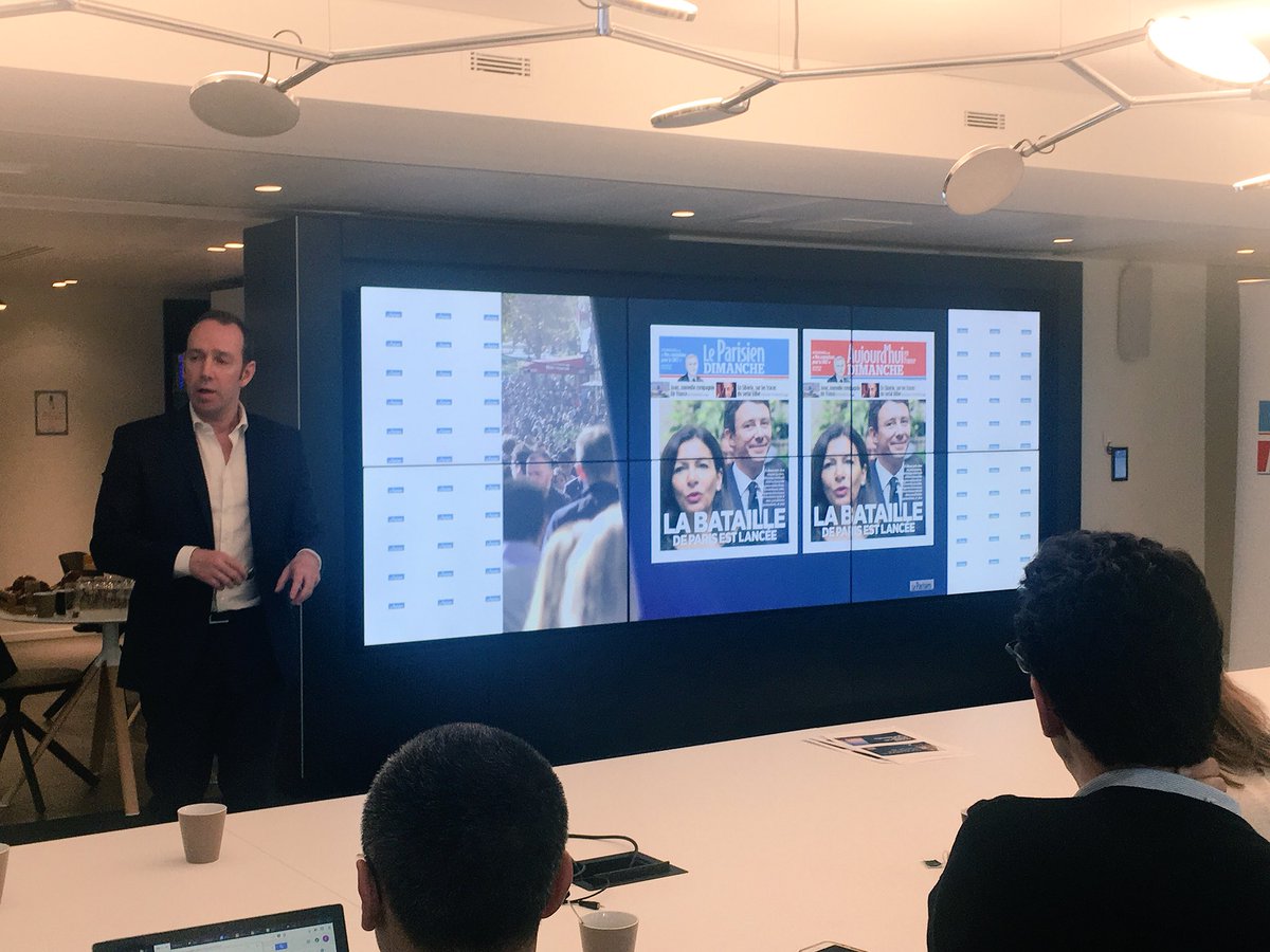 KarineMazurier's tweet photo. Conf presse @leparisien avec @StephaneAlbouy : Le Parisien Dimanche est notre priorité, c’est un hebdo avec la réactivité d’un quotidien https://t.co/YyEVgqPhKb