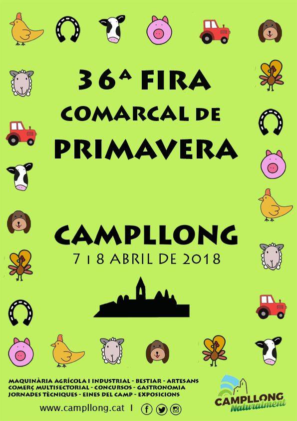 FiraCampllong's tweet photo. ‼️Falten 3 dies per la 36a Fira Comarcal de Primavera de Campllong!T'ho perdràs? #firacampllong #viulafira #tradicions #exposicions #concursos #firaenfamilia
👉Consulta el programa amb totes les activitats: https://t.co/dLn3U7cZ93 https://t.co/J96OMHnJCG