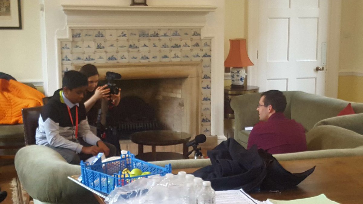 BowSchoolMusic's tweet photo. Bow students interview NYO for BBC. 'Unleashed' Barbican Sunday...reimagining Classical music. @BowSchool1 https://t.co/tuPp8Bo65a