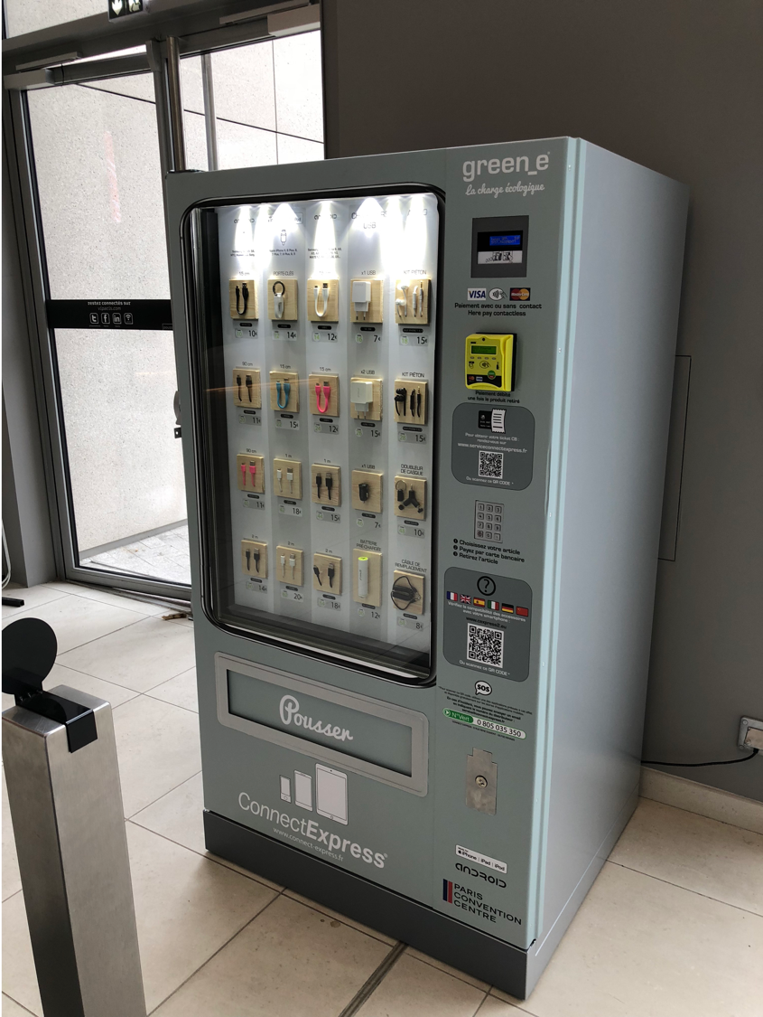 ConnectExpress3's tweet photo. C’est parti pour le #medpi2018 ! Rendez-vous à Paris Expo Porte de Versailles pour découvrir nos nouveaux distributeurs automatiques d’accessoires de charge ! #parcexpo #portedeversailles #connectexpress #lachargeécologique https://t.co/nzI7a5sinx