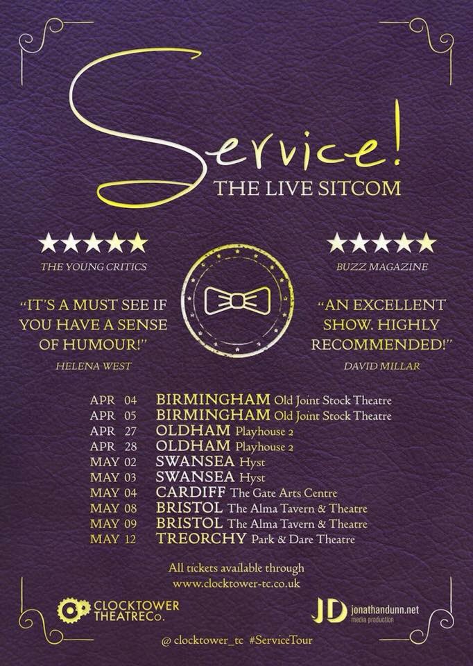 SpiltMilkCdf's tweet photo. Best of luck to our @SusanMonkton and the cast and team of #Service off on the first leg of their tour! @clocktower_tc #tour #firstday #trip https://t.co/OLBfK5gVsj
