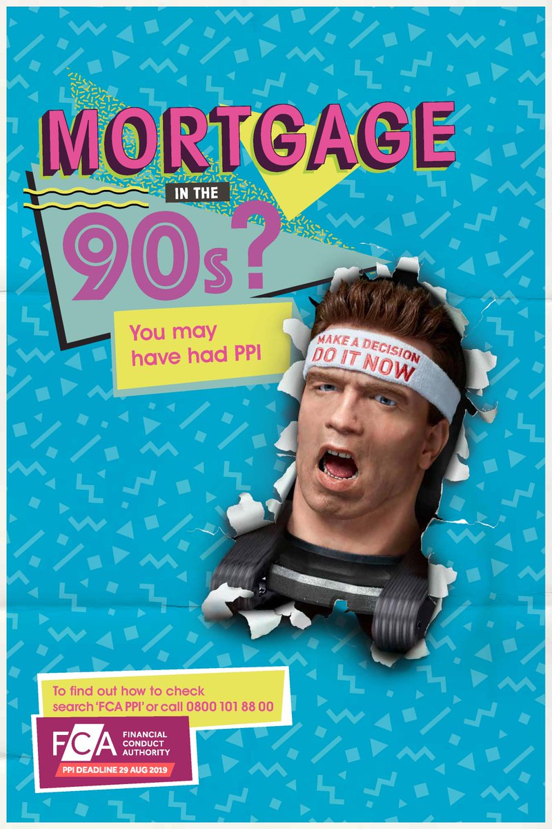Mortgage in the 90s? You may have had PPI. To find out how to check search 'FCA PPI' or call 0800 101 88 00.