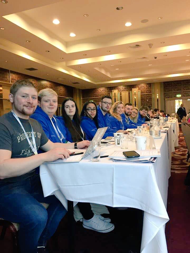 maaaariesheedy's tweet photo. Full @WITSU_ delegation on the floor for 9am this morning as it should be. Representing our students at #USI18 #YourUnionYourVoice https://t.co/MQEbHLaMJW