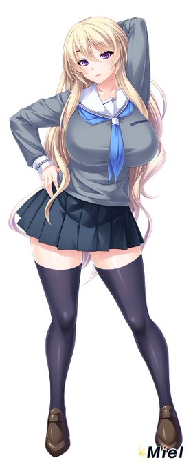 立ち絵紹介傲慢令嬢氷華「頭が高いわねぇ。額を地面に擦りつけなさい。それに、なんでオス豚が人間の言葉を使うのかしら?」DL版4月20日発売予定無様に!下品に!都合よく!巨根崇拝!孕ませオナホ学園 