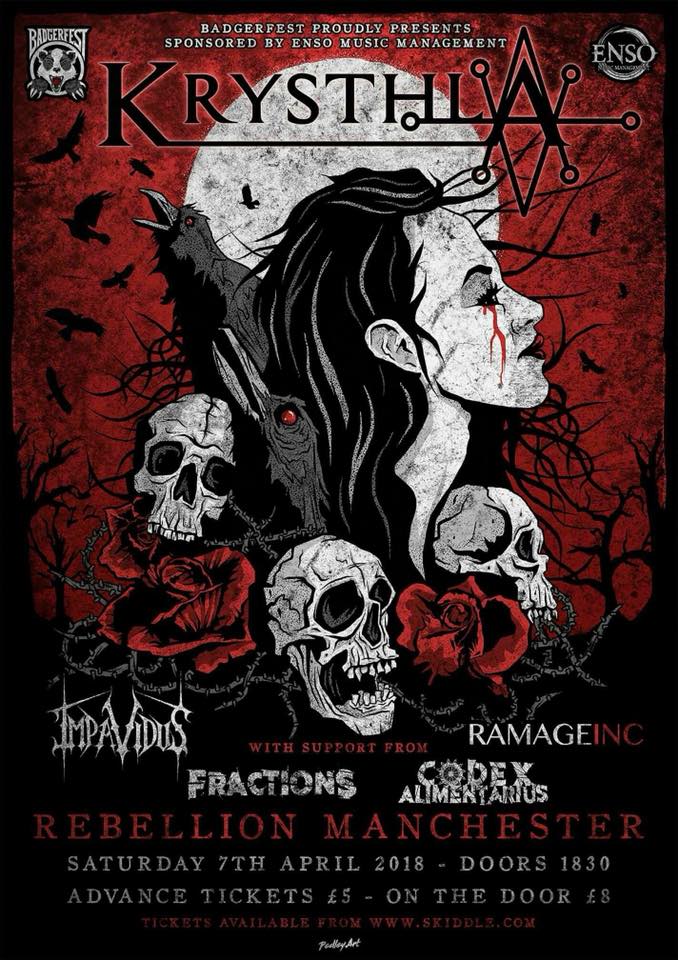 Krysthlaband's tweet photo. 📢 We're ready!

Looking forward to hitting the stage this Saturday with @Impavidus2016 @RamageInc @Fractions_Metal @codexalimentar @RebellionMCR

Thanks to @BADGERFESTIVAL for putting this on 👍

🎫 https://t.co/0zedz5Z4Ke 🎫 
#Manchester 

#Krysthlalive https://t.co/jAQGZNIo5R https://t.co/tMxgFFHPeF