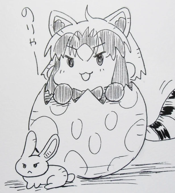 ハッピーイースター
#アライさん
#けものフレンズ 