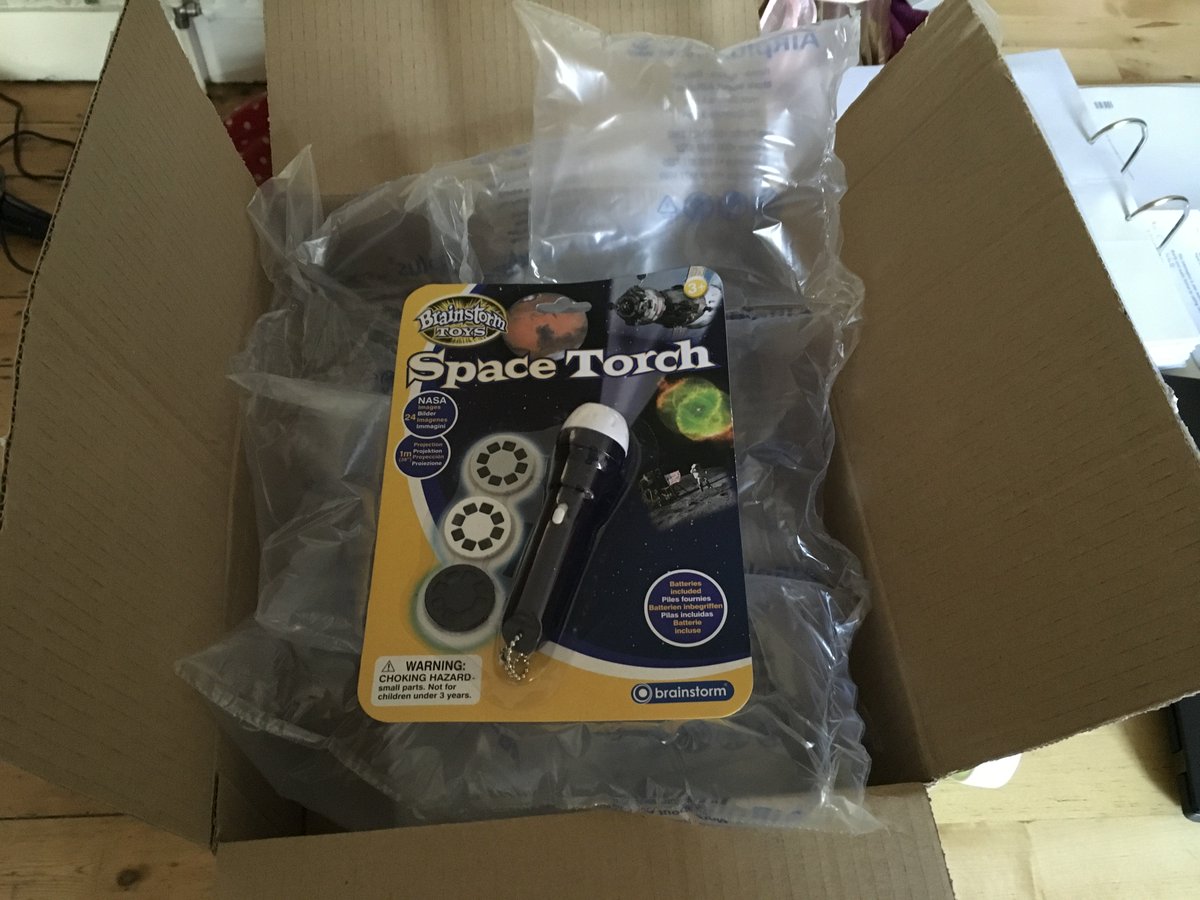 Saspip's tweet photo. @johnlewisretail I placed an order for 6 items, it's coming in 5 packages and this was the first one. Really, really disappointed in this level of packaging for one, tiny item and with 4 more packaged to come! https://t.co/giBSWsFXT6
