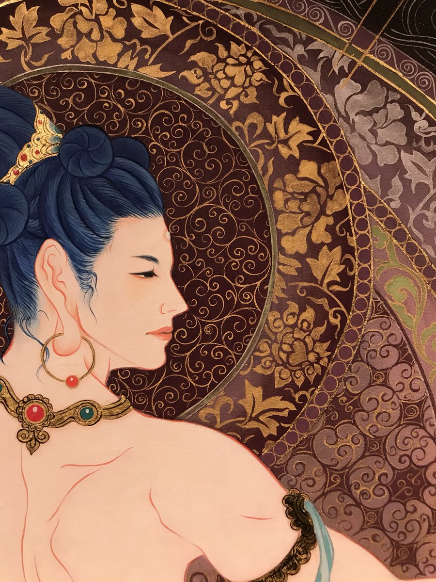 イケメンを描く画家木村了子の京都初個展は仏画のシリーズ。仏教