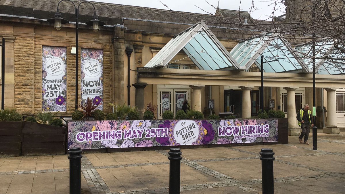AbilityPrint's tweet image. Helping the latest Potting Shed Venue get ready for opening.  Designed, printed and Fit by @AbilityPrint @PottingShedBing