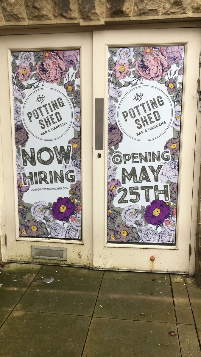 AbilityPrint's tweet image. Helping the latest Potting Shed Venue get ready for opening.  Designed, printed and Fit by @AbilityPrint @PottingShedBing