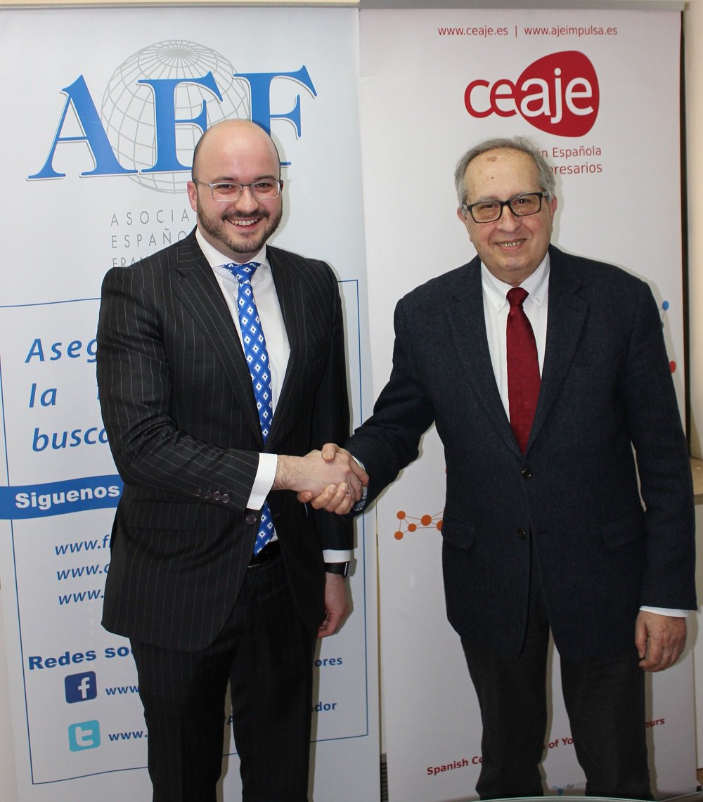 Franquicianet's tweet image. La @AEFranquiciador y @CEAJE unen fuerzas para impulsar la #franquicia entre los jóvenes empresarios #actualidad #noticias #franquicias ➡️  franquicia.net/noticias-franq…