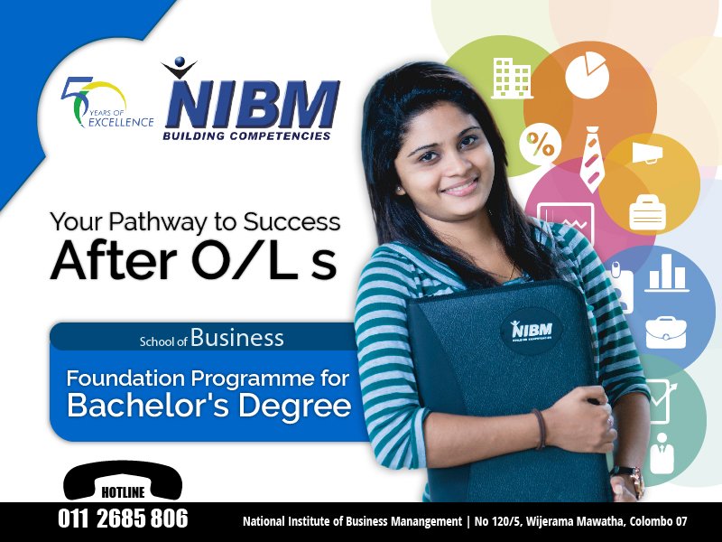 nibmofficial's tweet photo. Your pathway to success after O/Ls...
#AfterOL #NIBM #Courses #SriLanka https://t.co/STt3uP4tvN
