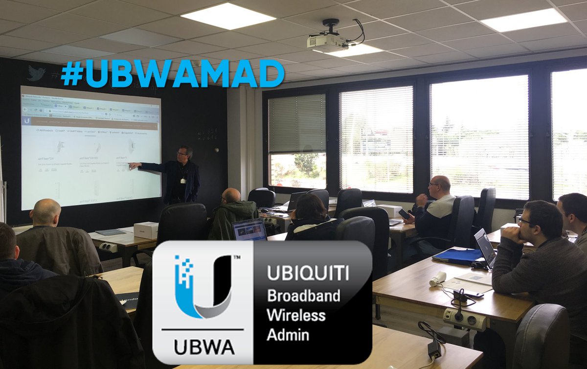 Landashop's tweet photo. Arranca curso @ubnt #UBWAMAD en #Landatel @ubnt_latam. Próximamente curso #UEWAMASUBRSS ¡Últimas plazas! https://t.co/yTZAPUar9Y https://t.co/9arIndlEwB