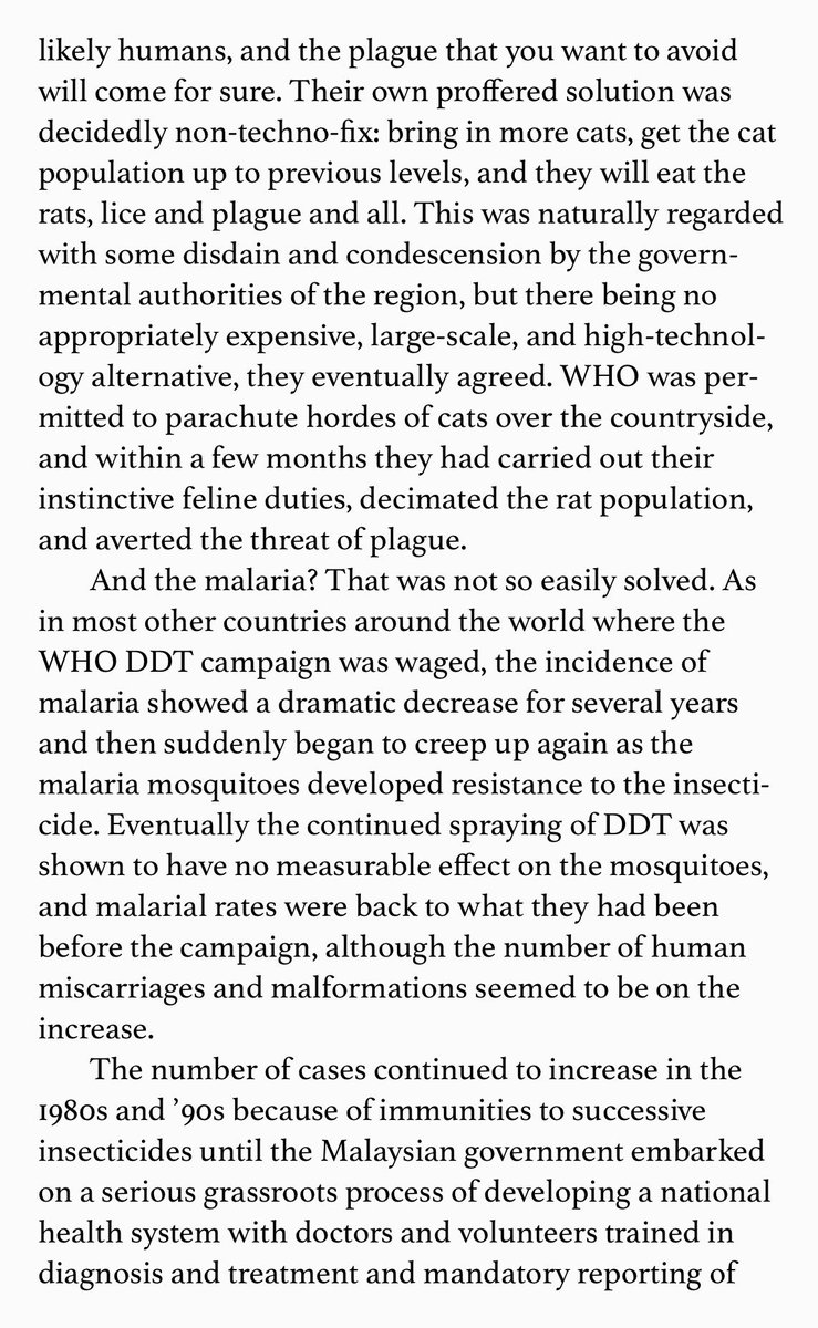 Kirkpatrick Sale on how the WHO brought DDT and the plague to Malaysia, and why malaria is almost unknown in modern California.