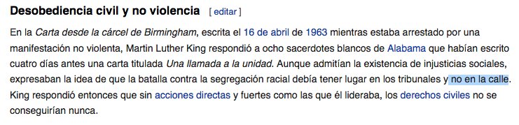 A ver como se las ingenian hoy los medios de comunicación, partidos y políticos que llevan dias criminalizando la desobediencia civil para homenajear a Martin Luther King y su lucha mediante la desobediencia civil. EN LA CALLE. (KALE, en euskera)