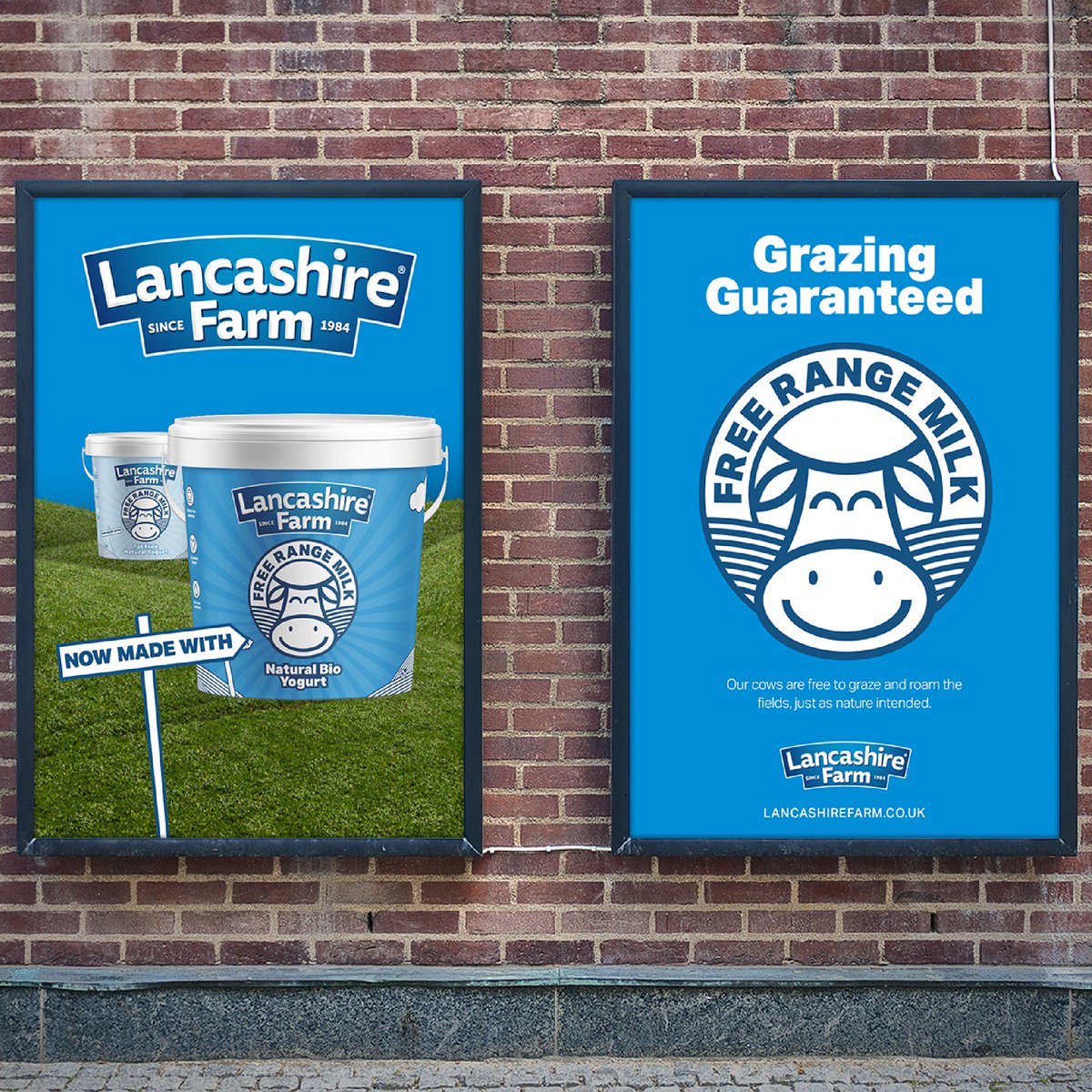 BGNMCR's tweet photo. Another week, another case study. Feast your eyes on our brand and packaging refresh for @LancashireFarm, centred around their pioneering usage of free range milk → https://t.co/CZrcEjIj7t https://t.co/KrMO6RyL4S