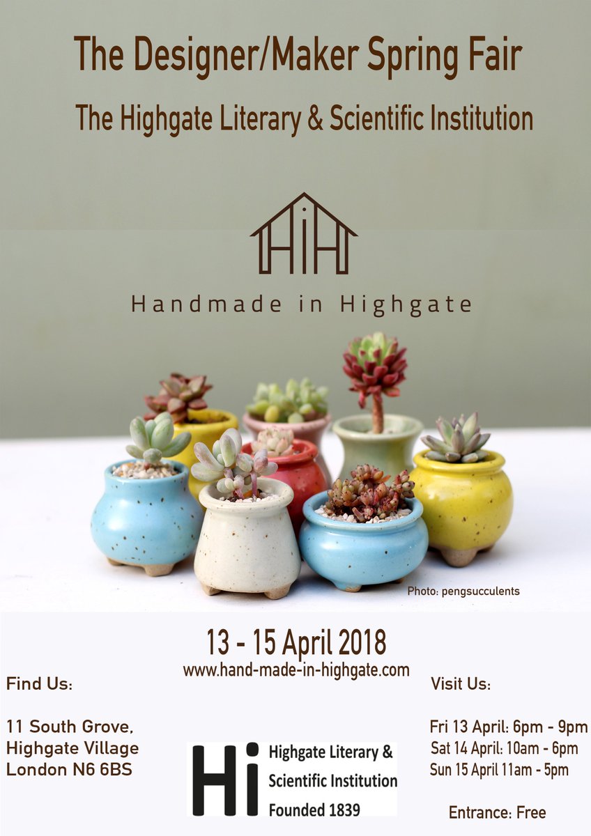 Welcome Spring with some flower power <a href="/handmadeinhigh/">Handmade In Highgate</a> with hand dyed, distressed and set silk flower accessories <a href="/lstrandflowers/">Lisa Strand</a> , appearing @HighgateLitSci 13 - 15 April!