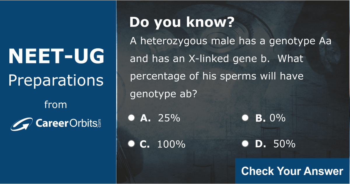 NEETUG2019's tweet photo. Test how prepared you are for NEET!

☑ Click on Visit Link to check your answer.
☑ Clear doubts with detailed solution.
☑ Revise your concepts smartly.
☑ Learn to practice the right way.

#NEET2018 #NEET #Biology #NEETQuestion

Visit Link: https://t.co/DbbsFtMPe1 https://t.co/lAK9TOtUHr
