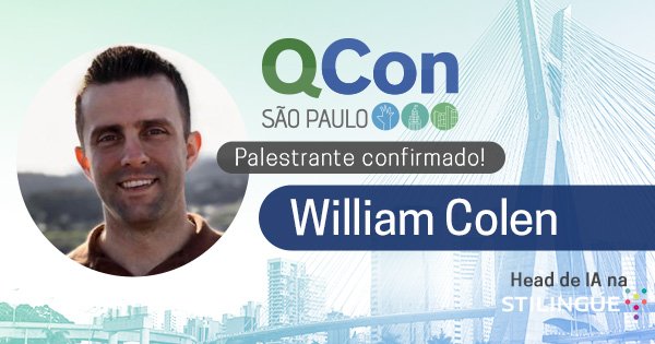 QConSP's tweet photo. Engenheiro de software especializado em inteligência artificial aplicada ao processamento de linguagem natural desde 2004 e atualmente é Head de IA na #StilingueAI, @wcolen é um dos palestrantes confirmados pra o #qconsp

https://t.co/bnJ2KH1UNQ https://t.co/5M3Z2JeMWL