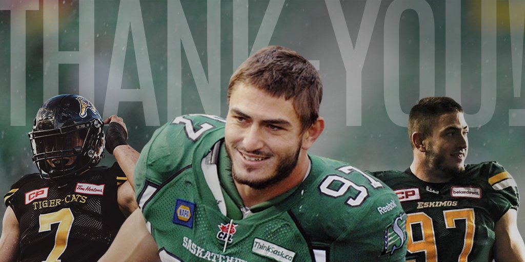 It was a privilege to have dedicated the last decade of my life to football. I am so grateful to the fans, the <a href="/CFL/">CFL</a> , and all the people I shared the field with - you have blessed my life beyond belief! This is the beginning of an exciting new journey. God bless!