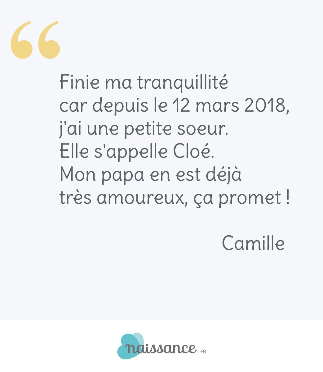 NaissanceFR's tweet photo. Camille annonce l'arrivée de sa petite soeur... Toutes nos idées de textes de faire-part de naissance: https://t.co/Di7AQpn4au …#bebe #textes #naissance https://t.co/KqMXOxXVVP