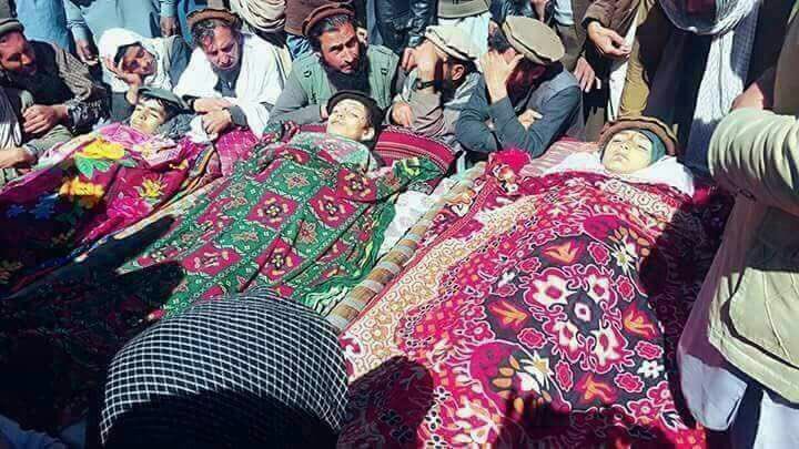 AnsarAAbbasi's tweet photo. American bombers killed these young 101 students at a Madrssa in Kunduz. They had gathered at a ceremony to receive their certificates. #StateTerrorism https://t.co/XBv4IfMImb