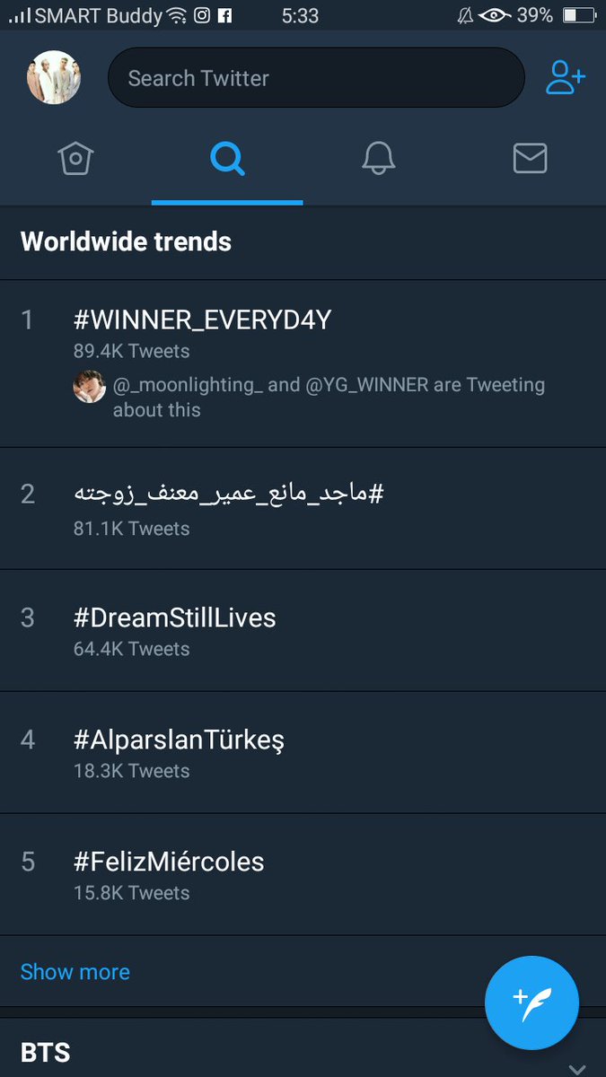 naughtywinner's tweet photo. YAAAALLLL 💙💜💙💜💙 im so proud of the boys and us omggggg im just full of emotions right now  #WINNER_EVERYD4Y https://t.co/bYXvREjkRq