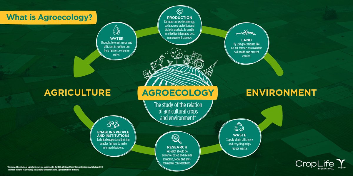 farmingfirst's tweet photo. What is #agroecology &amp; why does it matter? Nice #infographic from @CropLifeIntl : https://t.co/mirvPxJSYY https://t.co/vey6Ixywlp