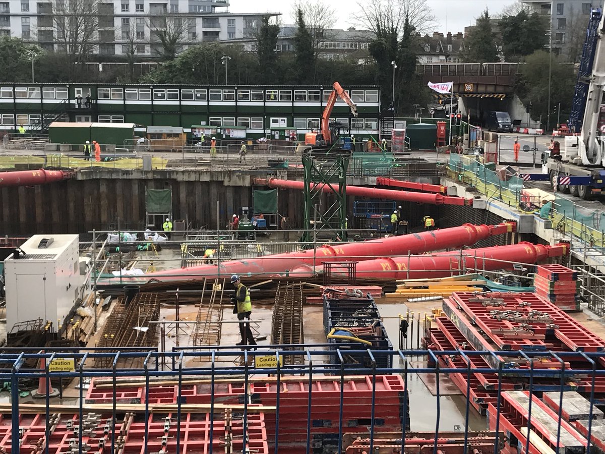 Site visit - great to see Victoria Sq, Woking coming out of the ground. Great site & great team #SirRobertMcAlpine #teamwork
