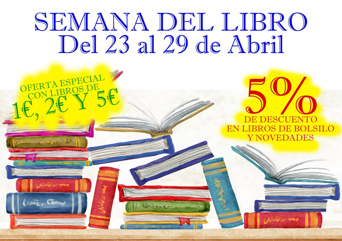 Aprovecha nuestras ofertas en la semana del libro (Del 23 al 29 de Abril) en Kiosko El Surtido📚📚📚