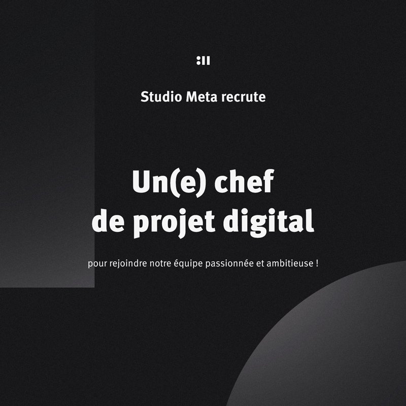 On recrute à #Strasbourg un(e) chef de projet digital studiometa.fr/jobs/chef-de-p… #wdstr #jobs #Agile