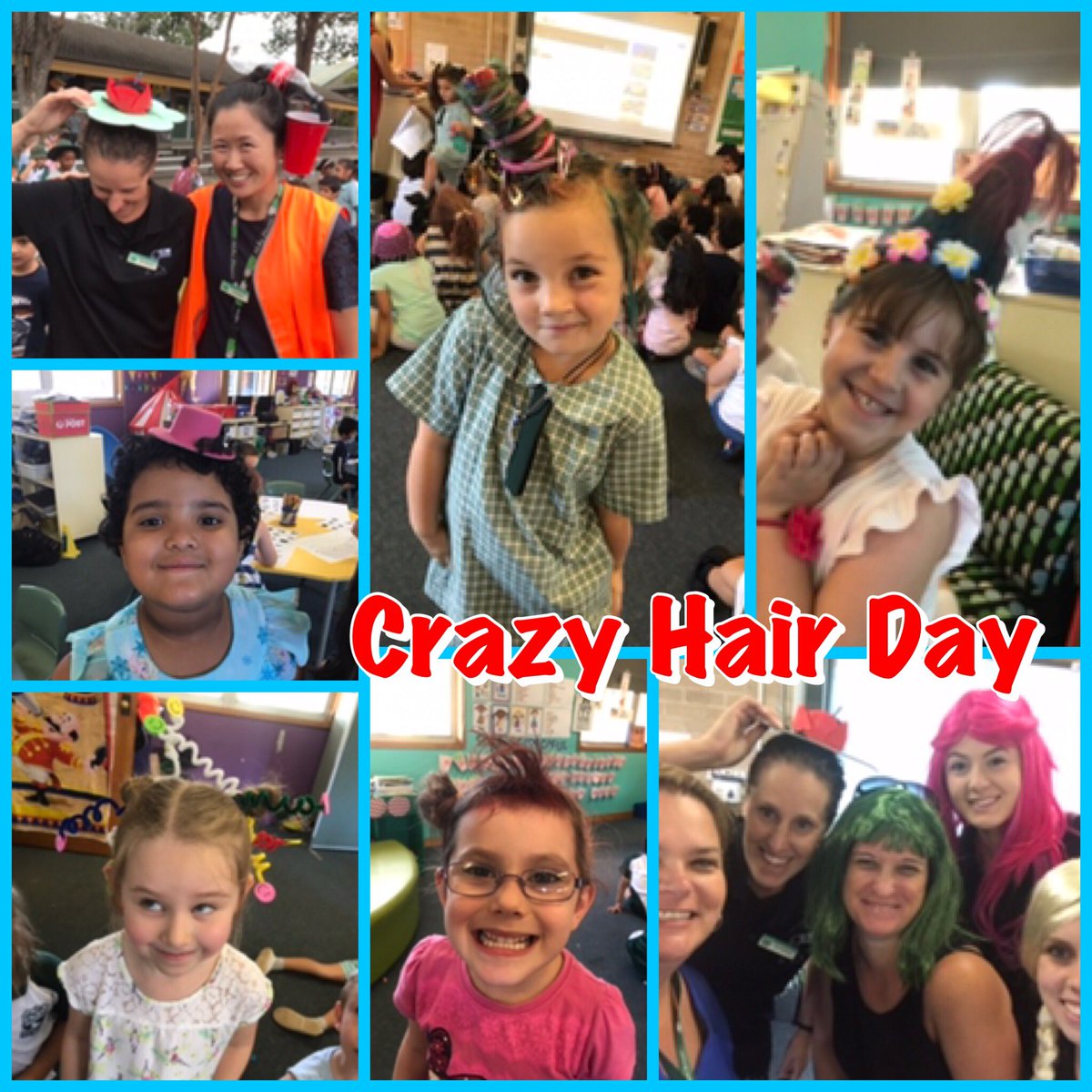 Crazy Hair Day at IPS today to raise money to create care packages for our Aussie Troops. Demonstrating care for others and empowering us as Global citizens <a href="/IngleburnPs/">Ingleburn PS</a>