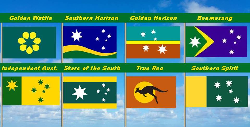 Donau nægte lufthavn New Australian Flag on Twitter: "New banner at Change The Aussie Flag  Facebook group saw the "Independent Australia" design win a spot in the top  8. #newausflag #auspol #australia https://t.co/WRMW5mhl55  https://t.co/790CVUdDLB" /