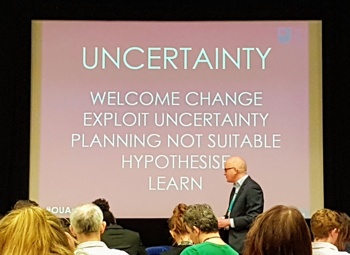GoTeamOU's tweet photo. "Ride the wave of uncertainty!" #OUAgile https://t.co/n1wgCdbQNJ