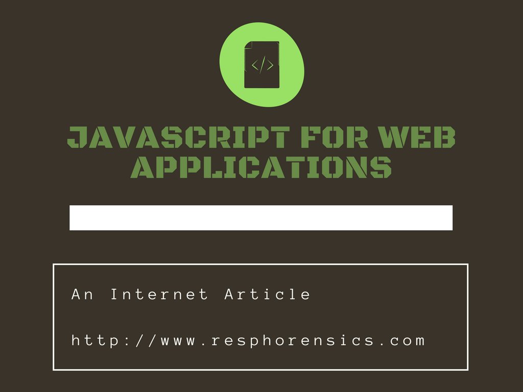 RES_Phorensics's tweet image. Assessing Javascript For Building Large Scale Web Applications from @res_phorensics blog bit.ly/2dnkmT3 #JavaWeb