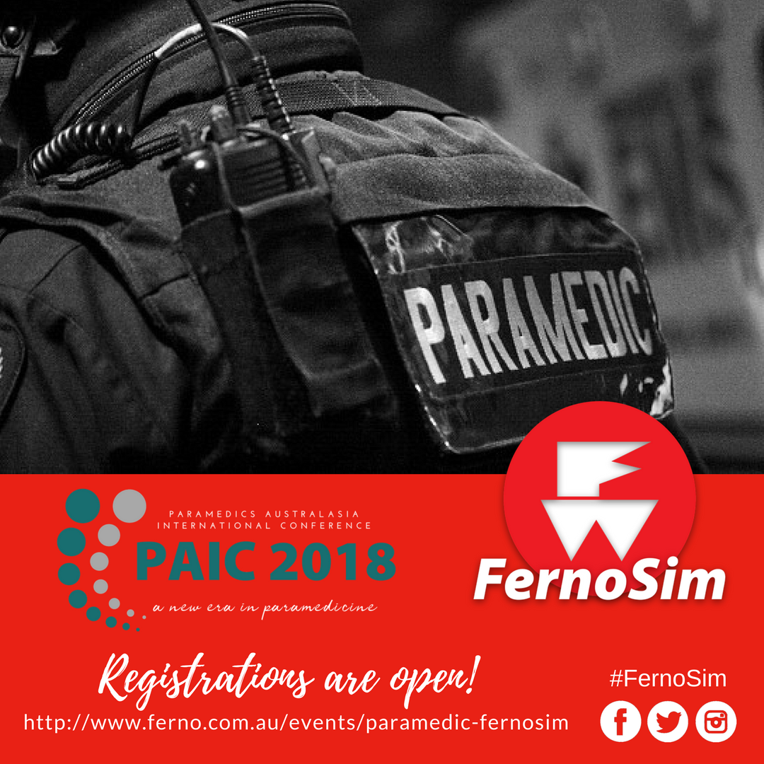 FernoSim's tweet photo. Registrations for the #FernoSim #Paramedic Simulation Challenge are now open &amp; there is limited space left. If you would like to register a team you can download your forms here https://t.co/tBdiK4s4mG #PAIC2018 https://t.co/9bC6a0PxYJ