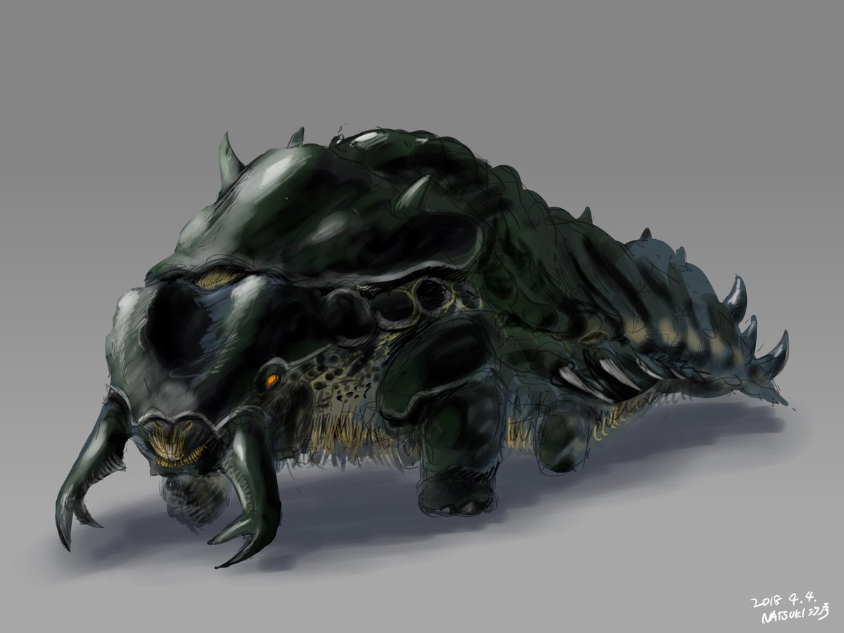 skmtn_pix's tweet photo. 甲殻獣
#OneMonsterADayProject
#creature https://t.co/krrX2oItU6