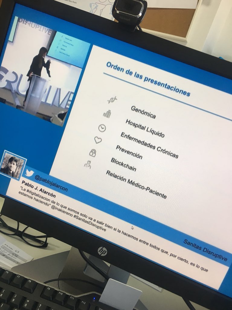 BAILASOLA's tweet photo. Siguiendo #SanitasDisruptive en directo!!! https://t.co/2iVEdSvD1Y