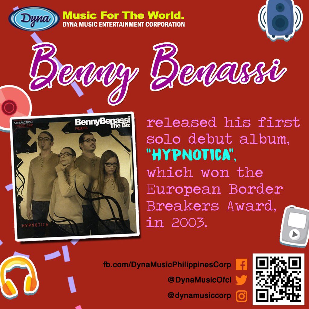 dynamusicph's tweet photo. In 2008, he won the Grammy Award for Best Remixed Recording of Public Enemy's Bring The Noise.
Download @bennybenassi 's songs only at https://t.co/H76dQcmvbZ
#dynamusicph #music #downloadable #edm #dance #bennybenassi #hypnotica https://t.co/WVkb1ml2NV