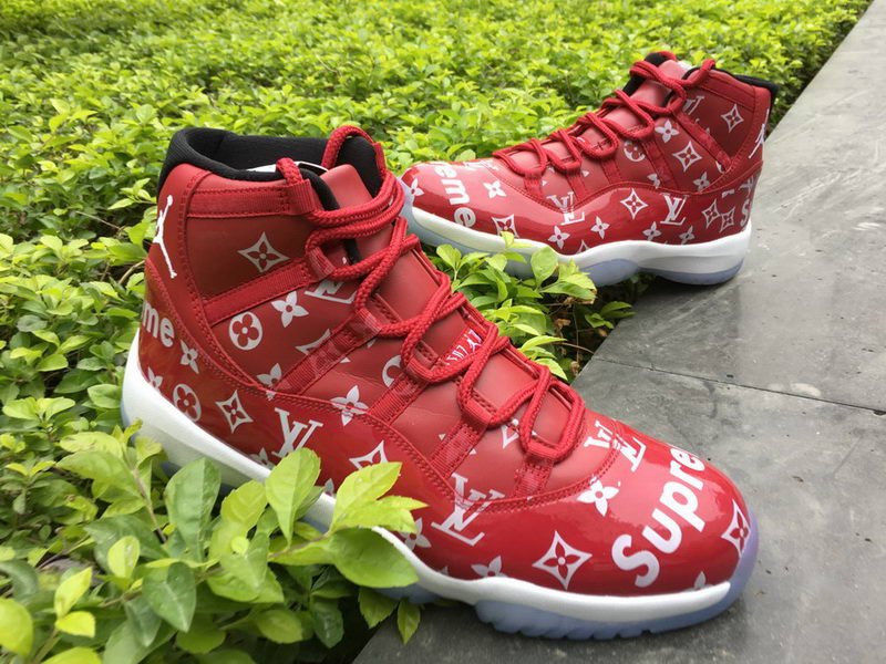 whatapp8613636943557 on X:  Air Jordan 11 LV x  Supreme Gym Red Black White  / X